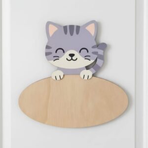 PLACA GATO PERSONALIZABLE