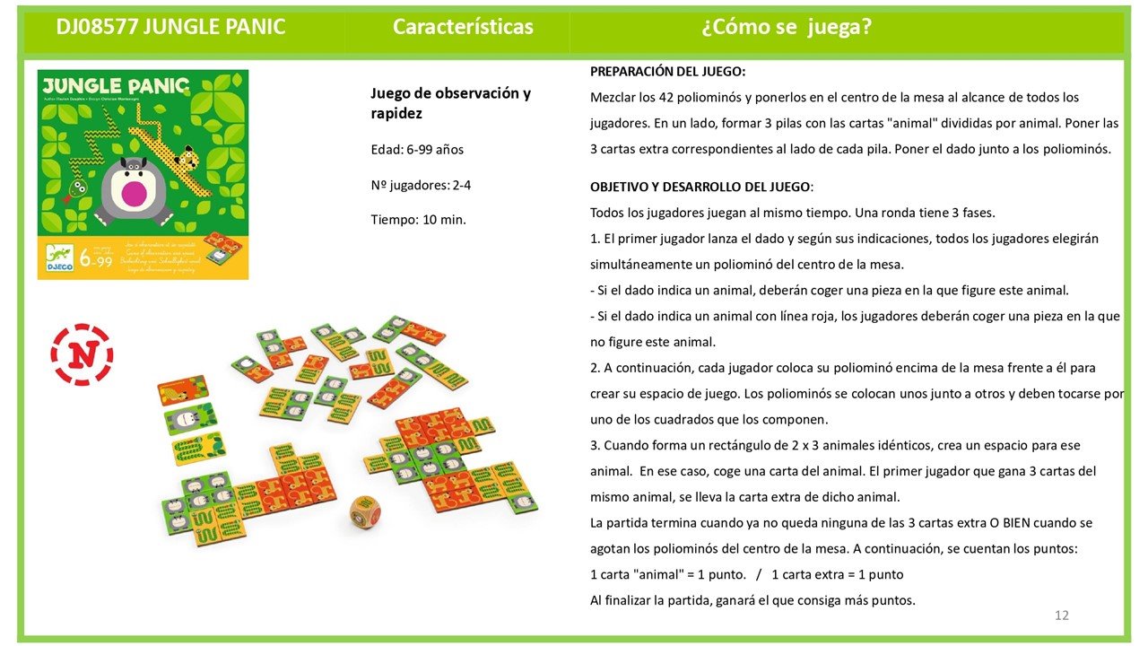 JUEGO JUNGLE PANIC - Imagen 3