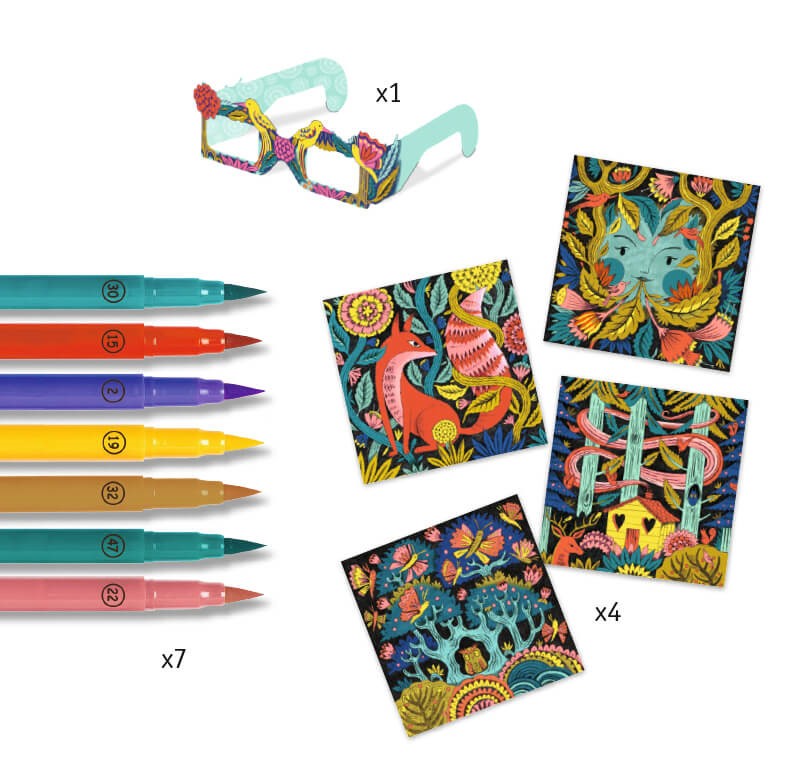 TALLER COLOREAR EN 3D BOSQUE FANTASTICO - Imagen 2