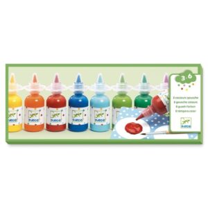 COLORES PEQUES 8 BOTES DE TEMPERA