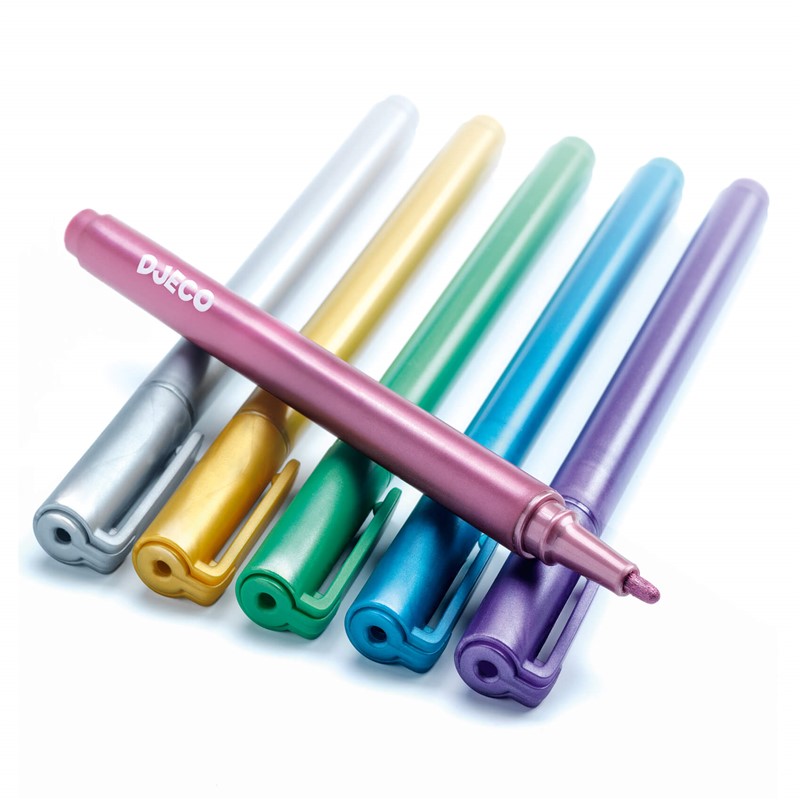 COLORES 6 ROTULADORES METALICOS - Imagen 2