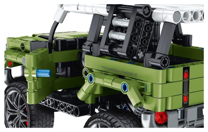 IMMASTER TODOTERRENO 4X4 VERDE 474 PIEZAS - Imagen 3