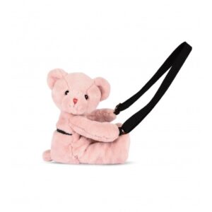 SAC DOUDOU - Bolsito oso rosa claro 30 cm