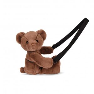 SAC DOUDOU - Bolsito oso marrón glacé 30 cm