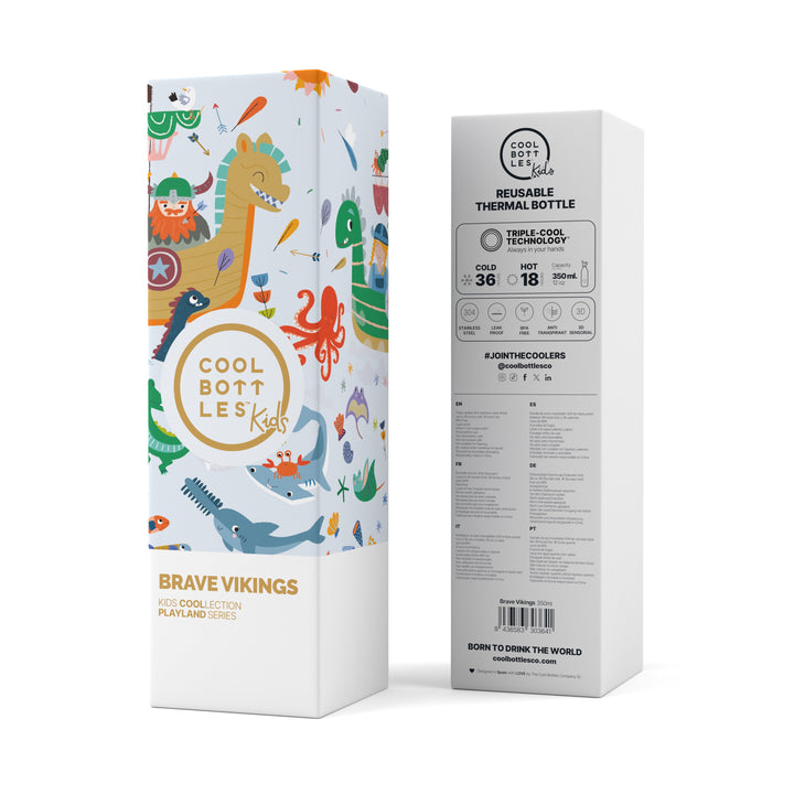 COOL BOTTLE KIDS 350ML BRAVE VIKINGS - Imagen 3