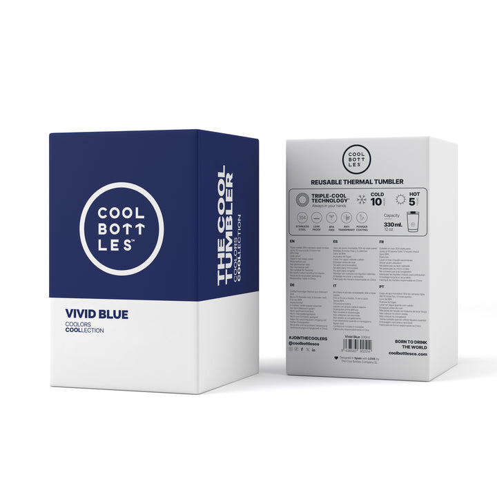 COOL BOTTLE TUMBLER 330ML VIVID BLUE - Imagen 4