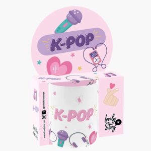 TAZA CERÁMICA 330ML - K-POP VIBES