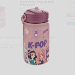 BOTELLA TÉRMICA INFANTIL / 330ML -MAKEUP K-POP