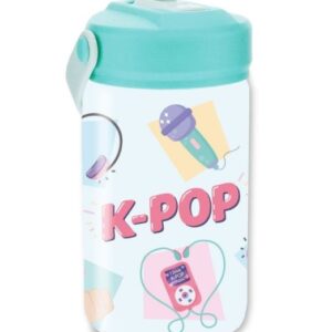 BOTELLA TRITAN 350ML INFANTIL PAJITA / MINT K-POP