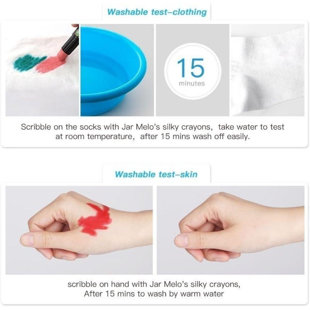 CRAYONES SUAVES LAVABLES 6 COLORES - JARMELO - Imagen 2