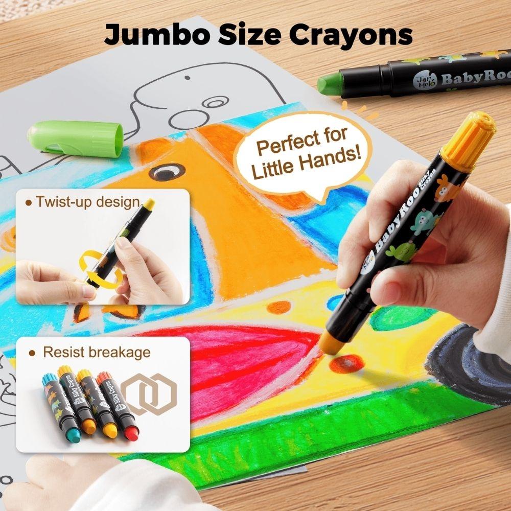 CRAYONES SUAVES LAVABLES 6 COLORES - JARMELO - Imagen 7
