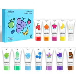 PINTURA DE DEDOS PERFUMADA 12 UNIDADES - JARMELO