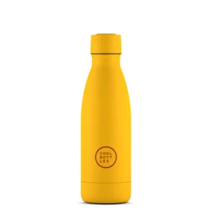 botella de acero inoxidable cool bottles vivid yellow 350 ml