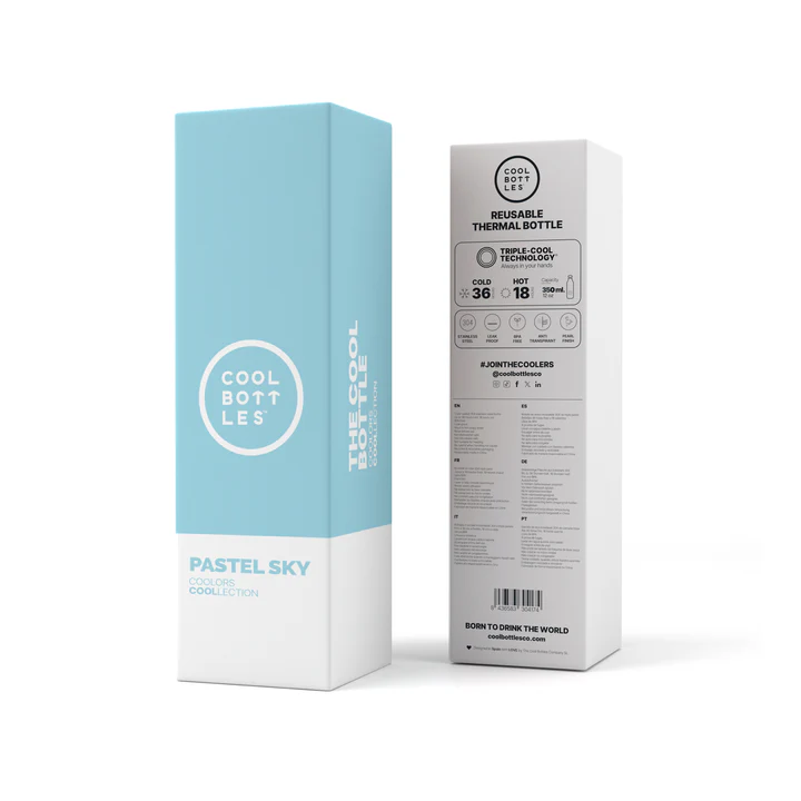 BOTELLA ACERO PASTEL SKY 350 ML · COOL BOTTLES - Imagen 4