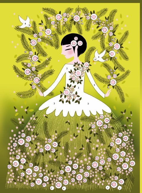 CUADROS PURPURINA VESTIDOS - Imagen 5