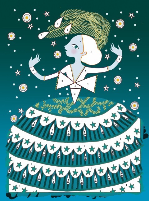 CUADROS PURPURINA VESTIDOS - Imagen 4