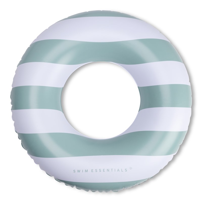 FLOTADOR DONUT VERDE Y BLANCO 90 CM – Swim Essentials - Imagen 2
