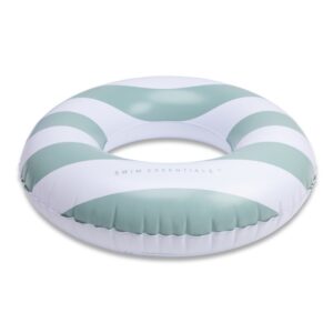 FLOTADOR DONUT VERDE Y BLANCO 90 CM – Swim Essentials
