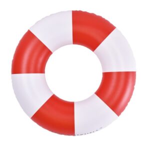 FLOTADOR DONUT ROJO Y BLANCO 90 CM – Swim Essentials