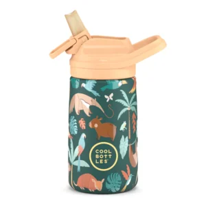 BOTELLA ACERO RAINFOREST REFUGE 350 ML · COOL BOTTLES KIDDIES