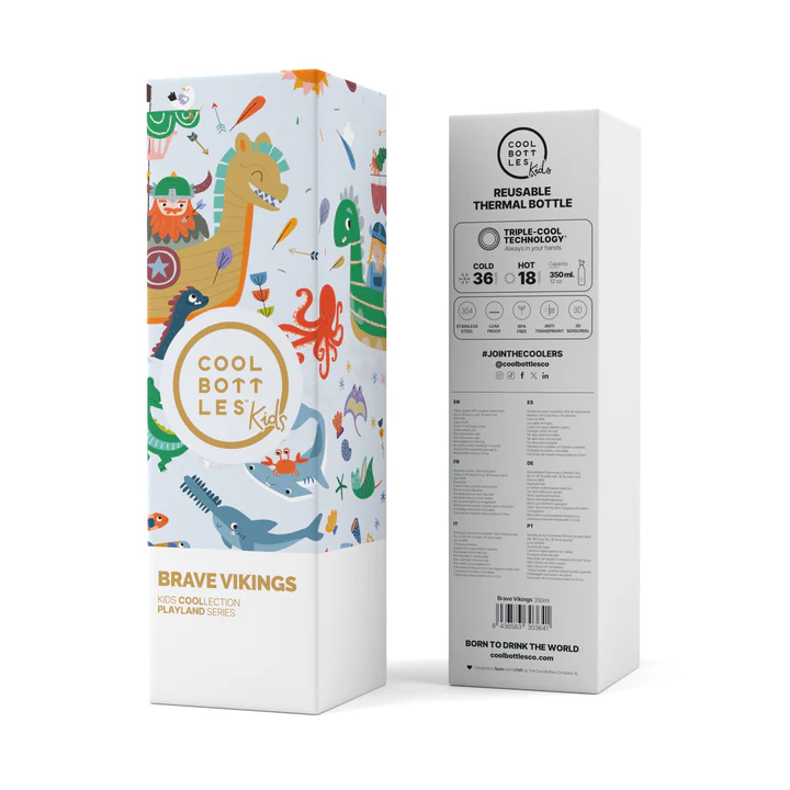 BOTELLA ACERO BRAVE VIKINGS 350 ML · COOL BOTTLES - Imagen 4