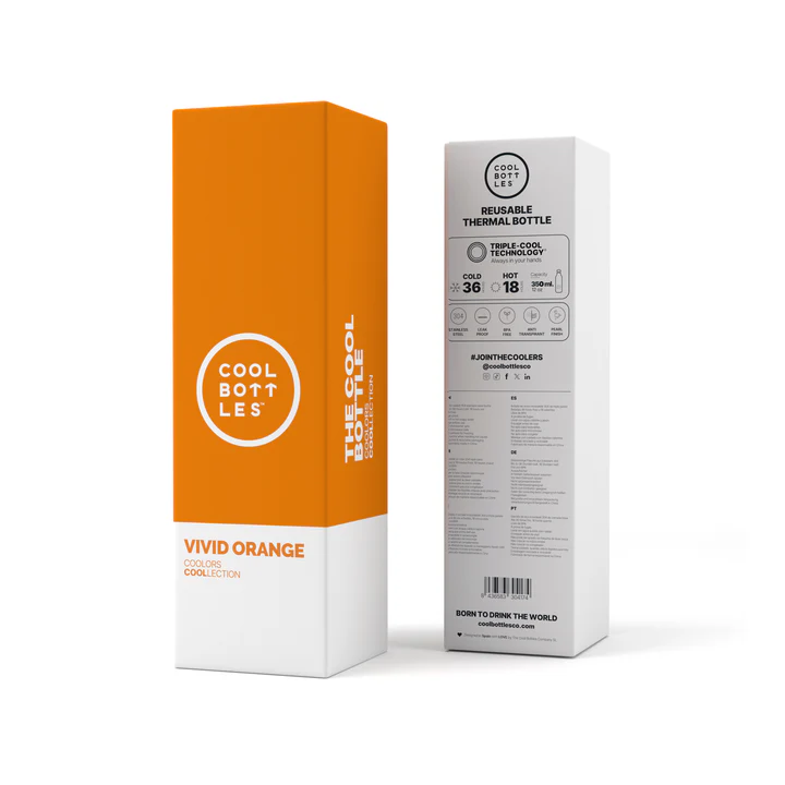 BOTELLA ACERO VIVID ORANGE 350 ML · COOL BOTTLES - Imagen 4