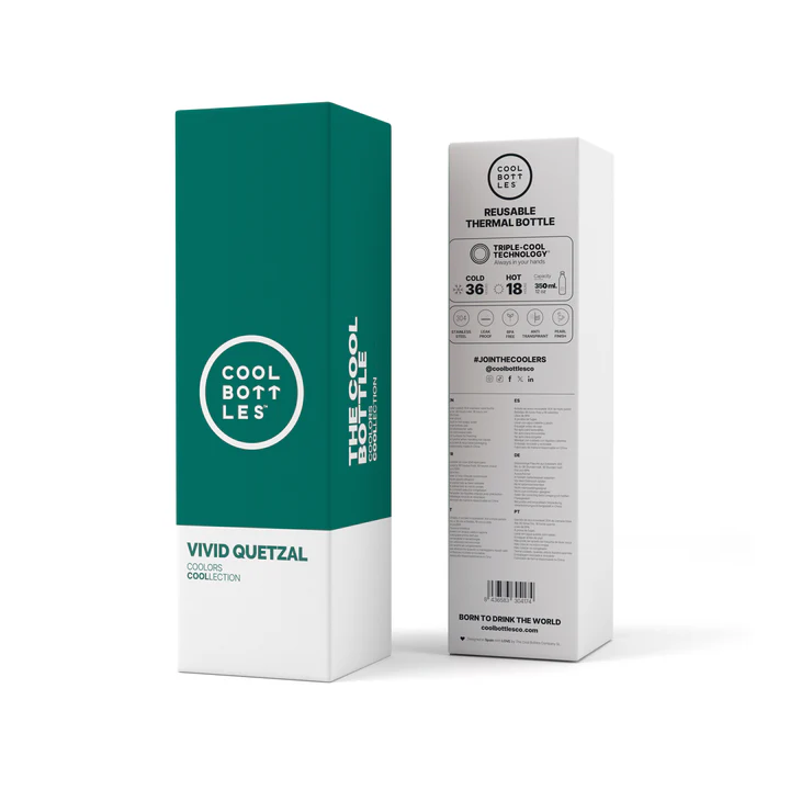 BOTELLA ACERO VIVID QUETZAL 350 ML · COOL BOTTLES - Imagen 4