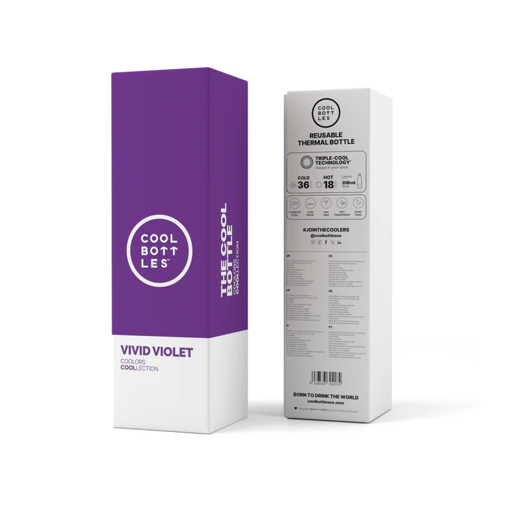 BOTELLA ACERO VIVID VIOLET 350 ML · COOL BOTTLES - Imagen 4