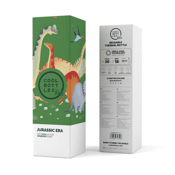 BOTELLA ACERO JURASSIC ERA 350 ML · COOL BOTTLES - Imagen 4
