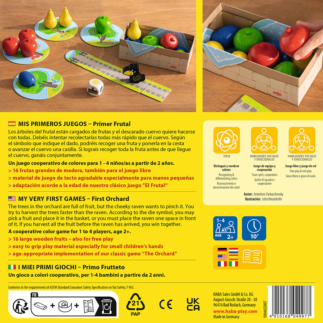 MI PRIMER FRUTAL HABA – PRIMER JUEGO COOPERATIVO DE MADERA PARA PEQUES - Imagen 3