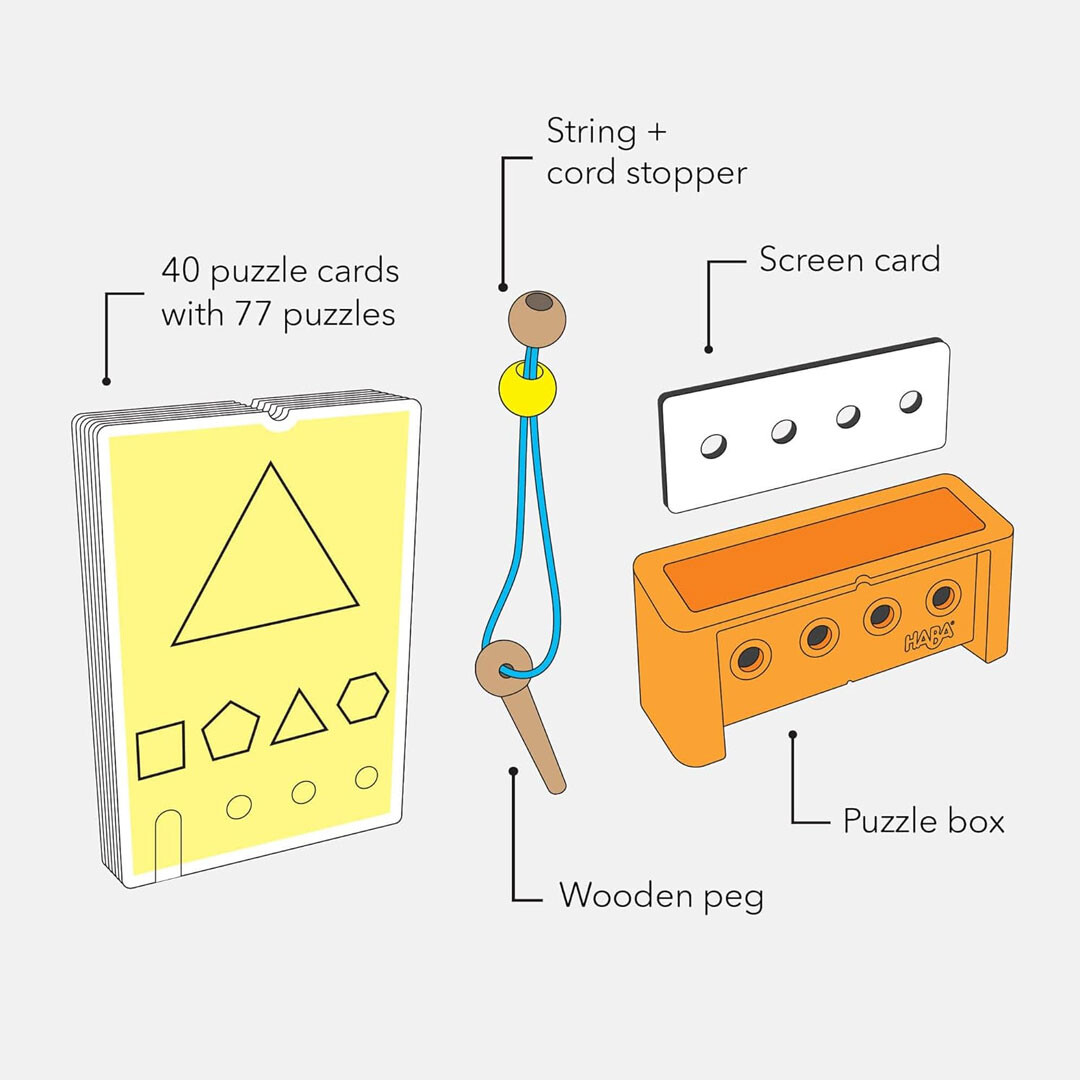 LOGIC! CASE SET DE INICIACIÓN 6+ – JUEGO DE LÓGICA AUTOCORRECTIVO HABA** - Imagen 4