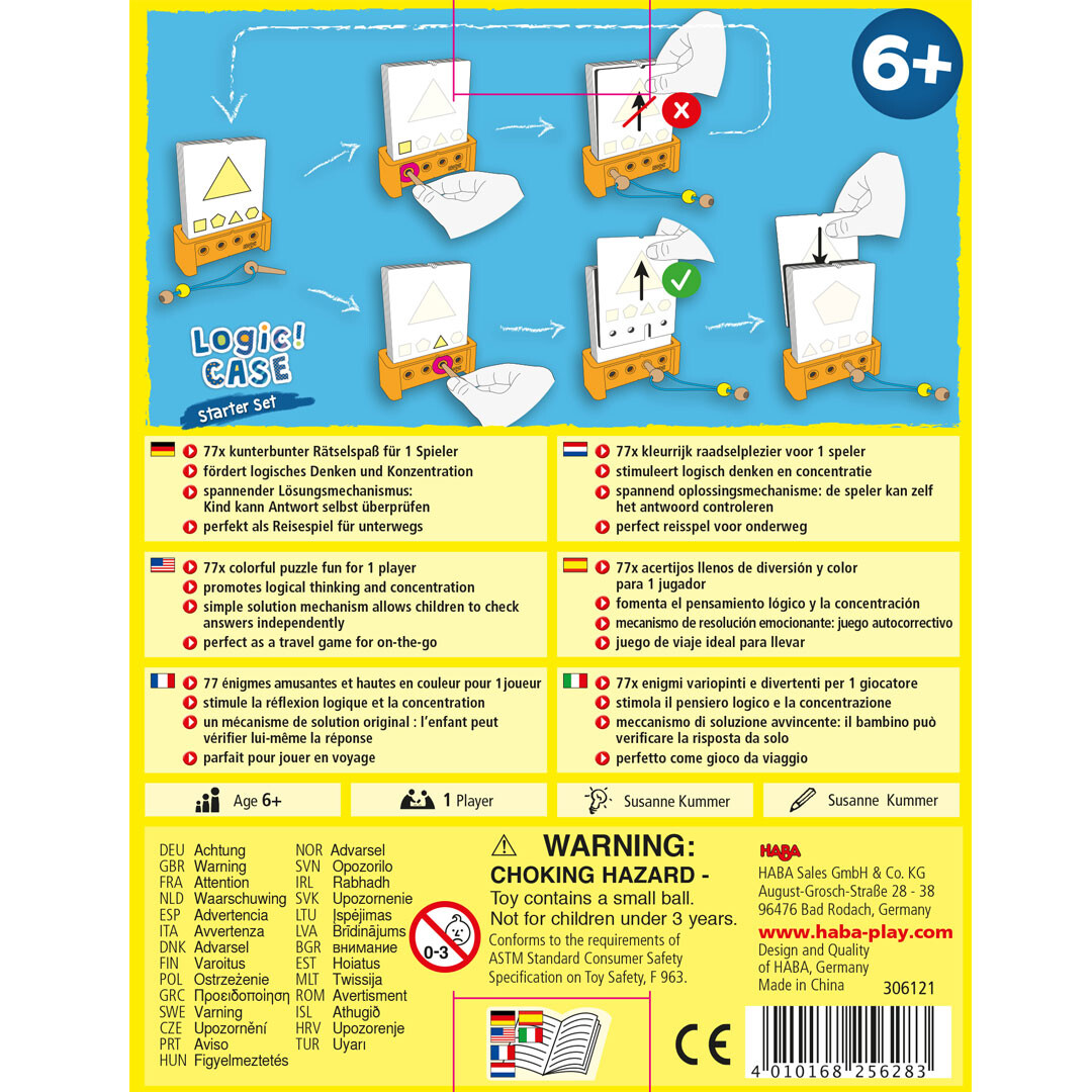 LOGIC! CASE SET DE INICIACIÓN 6+ – JUEGO DE LÓGICA AUTOCORRECTIVO HABA** - Imagen 7