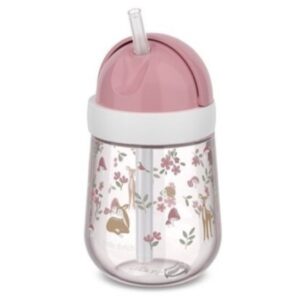 VASO CON PAJITA MIO 300 ML FAIRY GARDEN MEPAL
