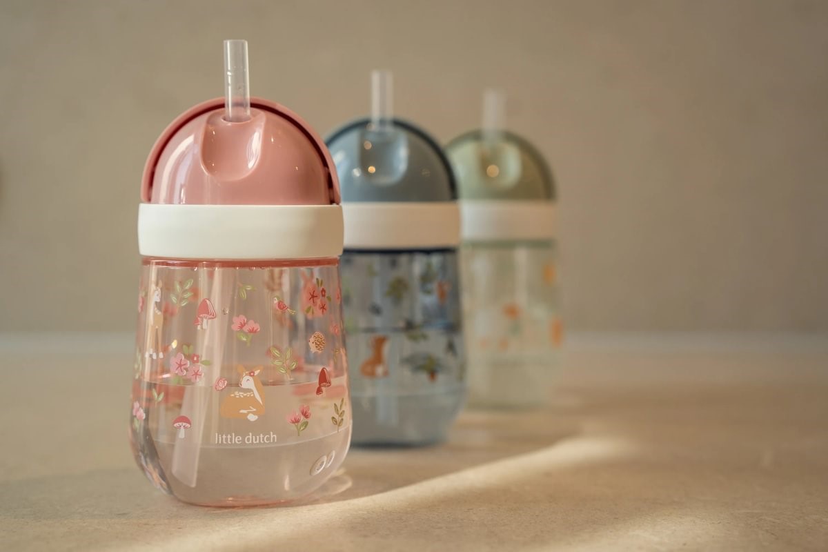 VASO CON PAJITA MIO 300 ML FAIRY GARDEN MEPAL - Imagen 2