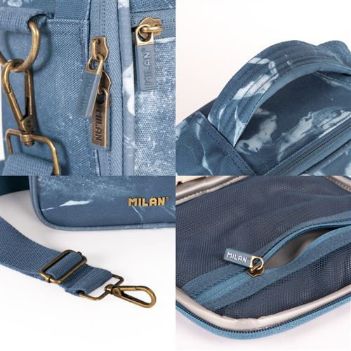 Bolsa isotérmica Milan porta alimentos 3,5L con 3 recipientes, serie Lava, azul - Imagen 2