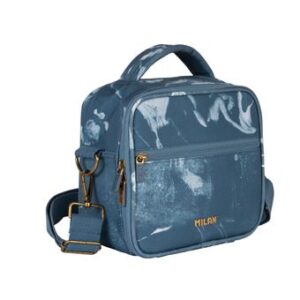 Bolsa isotérmica Milan porta alimentos 3,5L con 3 recipientes, serie Lava, azul