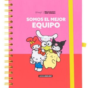 Agenda 2026-27 Hello Kitty & Friends x Mr. Wonderful semanal - Somos el mejor equipo