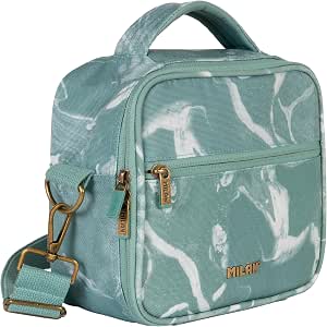 Bolsa isotérmica Milan porta alimentos 3,5L con 3 recipientes, serie Lava, verde